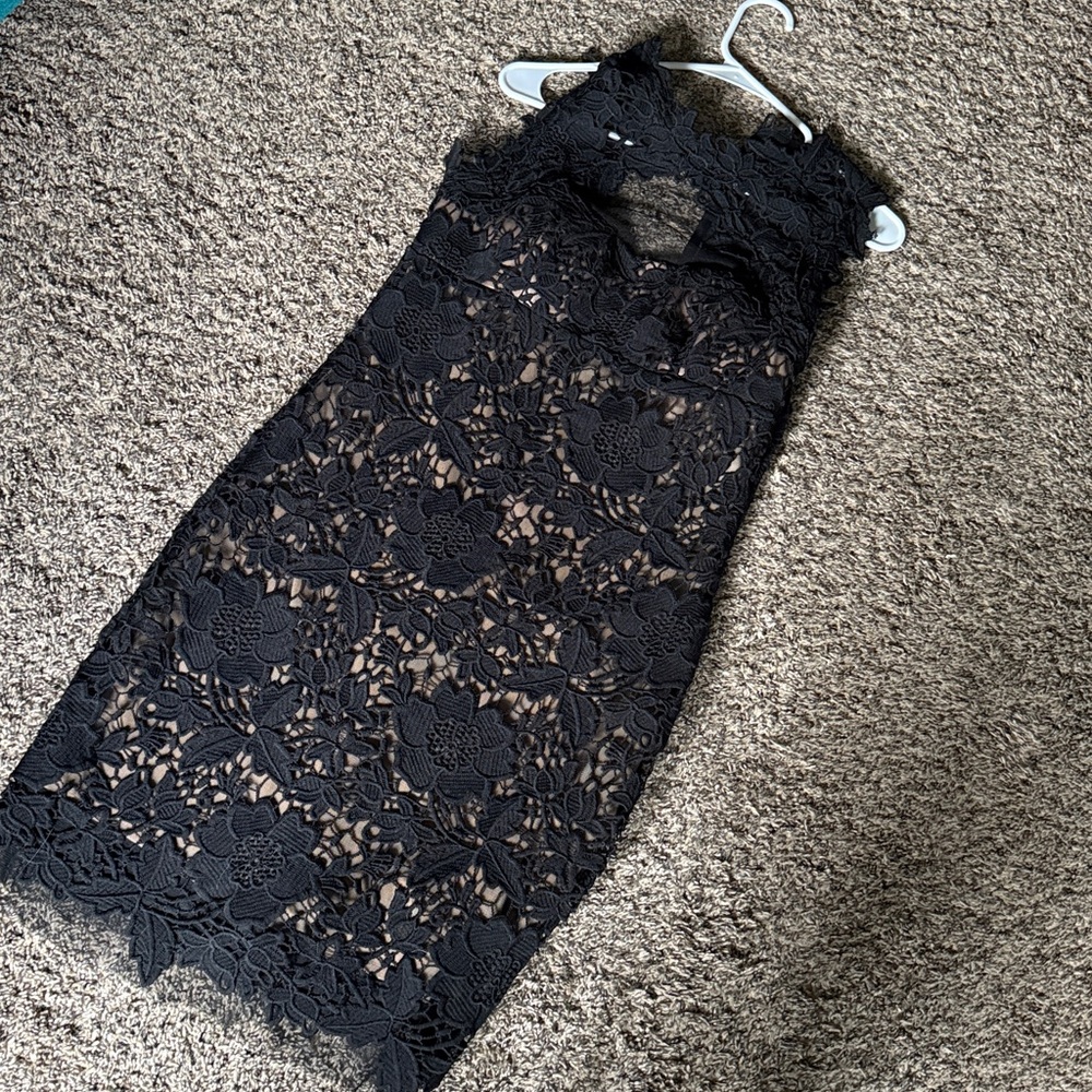Adam Beige and Black Dress